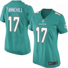 Women's Nike Miami Dolphins #17 Ryan Tannehill Game Aqua Green Team Color NFL Jersey