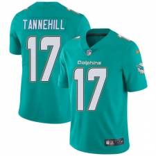 Youth Nike Miami Dolphins #17 Ryan Tannehill Aqua Green Team Color Vapor Untouchable Limited Player NFL Jersey