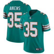 Youth Nike Miami Dolphins #35 Walt Aikens Elite Aqua Green Alternate NFL Jersey