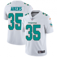 Youth Nike Miami Dolphins #35 Walt Aikens White Vapor Untouchable Limited Player NFL Jersey