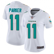 Women's Nike Miami Dolphins #11 DeVante Parker Elite White NFL Jersey