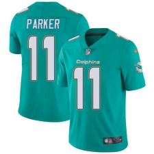 Youth Nike Miami Dolphins #11 DeVante Parker Aqua Green Team Color Vapor Untouchable Limited Player NFL Jersey