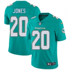 Youth Nike Miami Dolphins #20 Reshad Jones Elite Aqua Green Team Color NFL Jersey