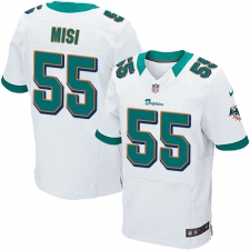 Men's Nike Miami Dolphins #55 Koa Misi Elite White NFL Jersey