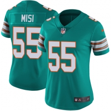 Women's Nike Miami Dolphins #55 Koa Misi Elite Aqua Green Alternate NFL Jersey