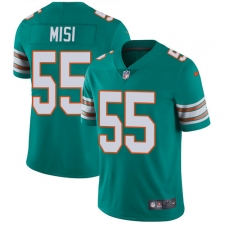 Youth Nike Miami Dolphins #55 Koa Misi Elite Aqua Green Alternate NFL Jersey