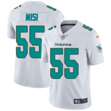 Youth Nike Miami Dolphins #55 Koa Misi Elite White NFL Jersey