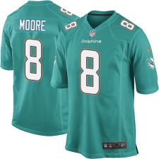 Men's Nike Miami Dolphins #8 Matt Moore Game Aqua Green Team Color NFL Jersey