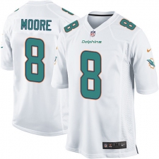 Men's Nike Miami Dolphins #8 Matt Moore Game White NFL Jersey