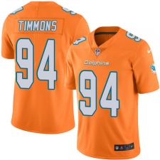 Youth Nike Miami Dolphins #94 Lawrence Timmons Limited Orange Rush Vapor Untouchable NFL Jersey