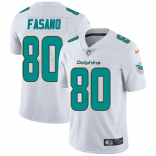 Youth Nike Miami Dolphins #80 Anthony Fasano White Vapor Untouchable Limited Player NFL Jersey