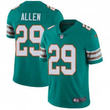 Youth Nike Miami Dolphins #29 Nate Allen Aqua Green Alternate Vapor Untouchable Limited Player NFL Jersey