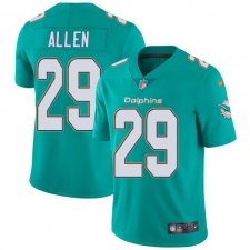 Youth Nike Miami Dolphins #29 Nate Allen Aqua Green Team Color Vapor Untouchable Limited Player NFL Jersey