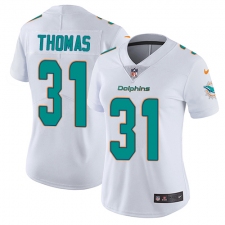 Women's Nike Miami Dolphins #31 Michael Thomas Elite White NFL Jersey