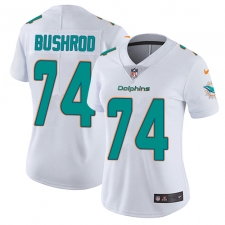 Women's Nike Miami Dolphins #74 Jermon Bushrod Elite White NFL Jersey