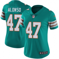 Women's Nike Miami Dolphins #47 Kiko Alonso Elite Aqua Green Alternate NFL Jersey