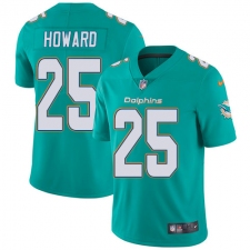 Youth Nike Miami Dolphins #25 Xavien Howard Aqua Green Team Color Vapor Untouchable Limited Player NFL Jersey