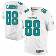 Men's Nike Miami Dolphins #88 Leonte Carroo Elite White NFL Jersey