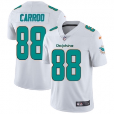 Youth Nike Miami Dolphins #88 Leonte Carroo White Vapor Untouchable Limited Player NFL Jersey