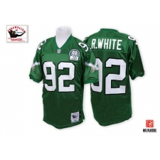 Mitchell And Ness Philadelphia Eagles #92 Reggie White Midnight Green Team Color Authentic Throwback NFL Jersey
