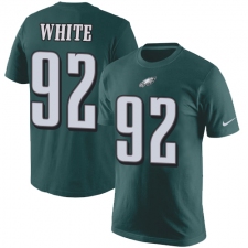 Nike Philadelphia Eagles #92 Reggie White Green Rush Pride Name & Number T-Shirt