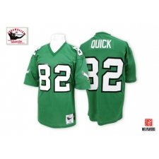 Mitchell and Ness Philadelphia Eagles #82 Mike Quick Green Authentic Throwback NFL Jersey