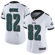 Women's Nike Philadelphia Eagles #82 Mike Quick White Vapor Untouchable Limited Player NFL Jersey