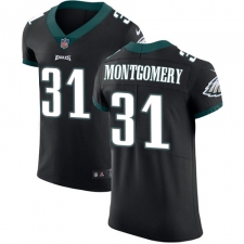 Men's Nike Philadelphia Eagles #31 Wilbert Montgomery Black Alternate Vapor Untouchable Elite Player NFL Jersey