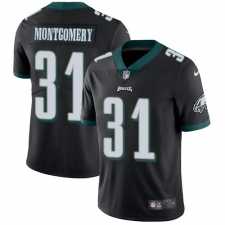 Men's Nike Philadelphia Eagles #31 Wilbert Montgomery Black Alternate Vapor Untouchable Limited Player NFL Jersey