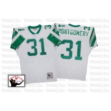 Mitchell And Ness Philadelphia Eagles #31 Wilbert Montgomery White Authentic Throwback NFL Jersey