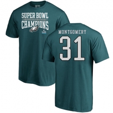Nike Philadelphia Eagles #31 Wilbert Montgomery Green Super Bowl LII Champions T-Shirt