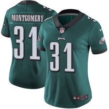 Women's Nike Philadelphia Eagles #31 Wilbert Montgomery Midnight Green Team Color Vapor Untouchable Limited Player NFL Jersey
