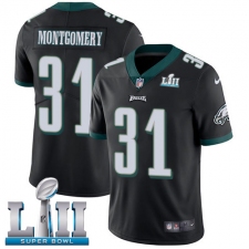 Youth Nike Philadelphia Eagles #31 Wilbert Montgomery Black Alternate Vapor Untouchable Limited Player Super Bowl LII NFL Jersey