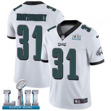Youth Nike Philadelphia Eagles #31 Wilbert Montgomery White Vapor Untouchable Limited Player Super Bowl LII NFL Jersey