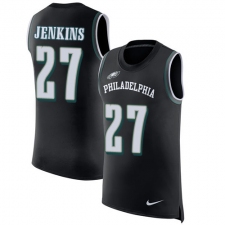 Men's Nike Philadelphia Eagles #27 Malcolm Jenkins Limited Black Rush Player Name & Number Tank Top NFL Jersey