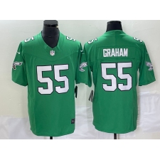 Men's Nike Philadelphia Eagles #55 Brandon Graham Green 2023 F.U.S.E. Vapor Limited Throwback Stitched Football Jersey