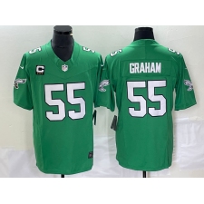 Men's Nike Philadelphia Eagles #55 Brandon Graham Green 2023 F.U.S.E. Vapor Untouchable C Stitched Football Jersey