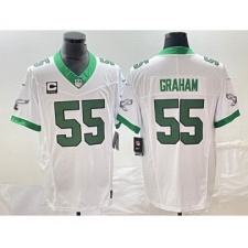 Men's Nike Philadelphia Eagles #55 Brandon Graham White 2023 F.U.S.E. Vapor Untouchable C Stitched Football Jersey