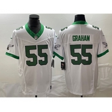 Men's Nike Philadelphia Eagles #55 Brandon Graham White 2023 F.U.S.E. Vapor Untouchable Stitched Football Jersey