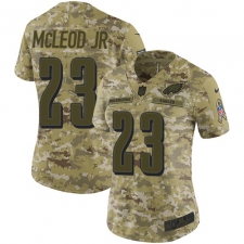 Women's Nike Philadelphia Eagles #23 Rodney McLeod Limited Camo 2018 Salute to Service NFL Jersey