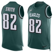 Men's Nike Philadelphia Eagles #82 Torrey Smith Limited Midnight Green Player Name & Number Tank Top NFL Jersey
