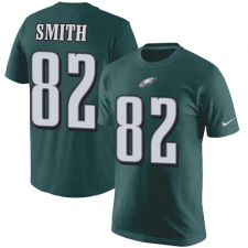Nike Philadelphia Eagles #82 Torrey Smith Green Rush Pride Name & Number T-Shirt