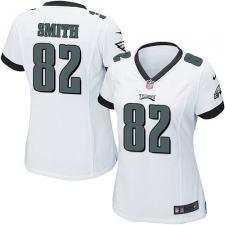 Women's Nike Philadelphia Eagles #82 Torrey Smith Game White NFL Jersey