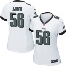 Women's Nike Philadelphia Eagles #56 Chris Long Game White NFL Jersey