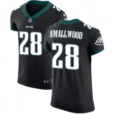 Men's Nike Philadelphia Eagles #28 Wendell Smallwood Black Alternate Vapor Untouchable Elite Player NFL Jersey