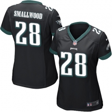 Women's Nike Philadelphia Eagles #28 Wendell Smallwood Game Black Alternate NFL Jersey
