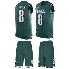 Men's Nike Philadelphia Eagles #8 Donnie Jones Limited Midnight Green Tank Top Suit NFL Jersey
