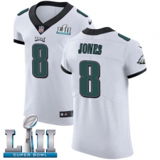 Men's Nike Philadelphia Eagles #8 Donnie Jones White Vapor Untouchable Elite Player Super Bowl LII NFL Jersey