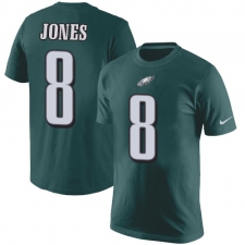 Nike Philadelphia Eagles #8 Donnie Jones Green Rush Pride Name & Number T-Shirt