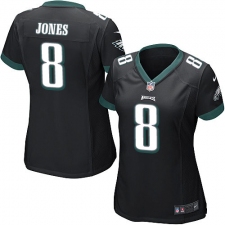 Women's Nike Philadelphia Eagles #8 Donnie Jones Game Black Alternate NFL Jersey